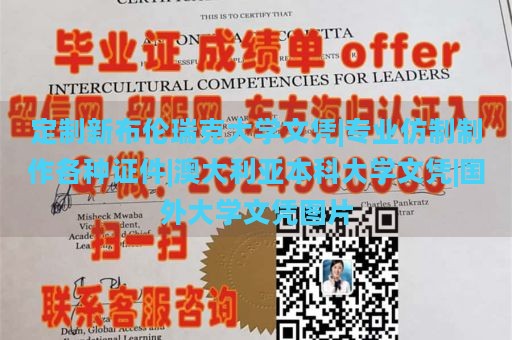 定制新布伦瑞克大学文凭|专业仿制制作各种证件|澳大利亚本科大学文凭|国外大学文凭图片