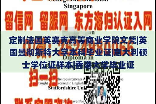 定制法国英赛克高等商业学院文凭|英国曼彻斯特大学本科毕业证|意大利硕士学位证样本|香港大学毕业证